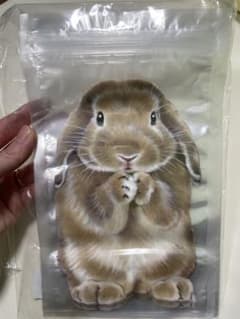 うさぎ ジップバッグのサムネイル