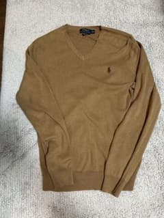 POLO RALPH LAUREN ブラウン Vネックセーター Mのサムネイル