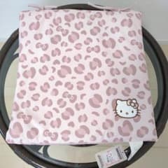 ハローキティ× アベイル 50周年 ヒョウ柄 シートクッション 座布団 ピンクのサムネイル