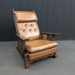 モリシゲ　本革　鋲打ち　シングルソファ　一人掛け　1P　ハイバック　A モリシゲ 本革 鋲打ち シングルソファ 一人掛け 1P ハイバック B