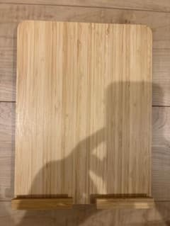 竹製 タブレットスタンド 折りたたみ式のサムネイル
