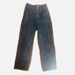 COLZA デニムパンツ ハイウエスト ブラック S レディースのサムネイル