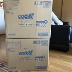 GOO.N グーン 紙おむつ テープタイプ　BIGサイズ 38枚×4 2箱のサムネイル