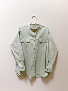 NANO universe ナノユニバース シャツジャケット ミントグリーン