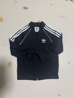 adidas キッズ トラックジャケット ブラック 90cmのサムネイル