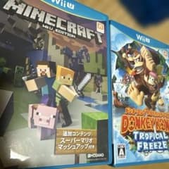 wiiu 마인크래프트 동키 콩 세트