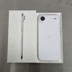 Apple iPhone air 클라우드 화이트 본체 2개 케이스 첨부