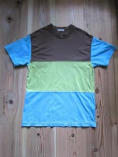 【90s Y2K】レトロ カラーブロック Tシャツ ユニセックス M相当のサムネイル