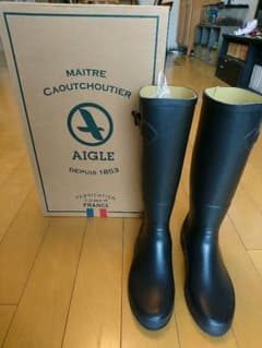AIGLE  レインブーツ  黒色のサムネイル