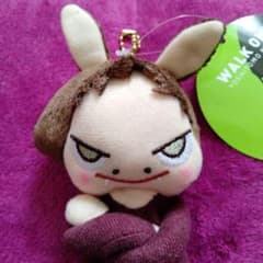 奈良美智ブラックガードエンジェルぬいぐるみキーチェーン あおもり犬