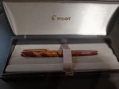 PILOT 赤 万年筆本金蒔絵 ドラゴンデザイン 14本金 書M 正規箱付