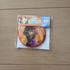 ズートピア Happyくじ 缶ミラー ニック　 ステッカーコレクションのサムネイル