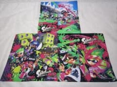 스플라툰 2 손수건 3장 세트 일본제*30X30cm 재고 1 FF
