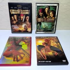 Pirates of the Caribbean Bian　Spider-Man DVDs: A compilation of 4 films