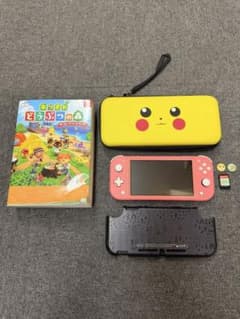 極美品‼️NintendoSwitchLite本体コーラル、どうぶつの森ソフト付きのサムネイル