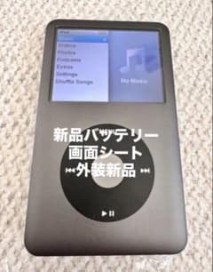 ポータブルプレーヤー iPod classic 120GB Black MB565J 極美品 iPod classic 120GB MB565J/A 新品電池 パネル - メルカリ