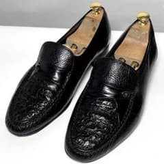 最高級✨️】BALENCIAGA オーストリッチコンビローファー ブラック