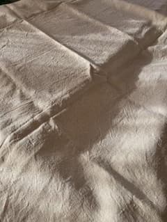 フランスアンティーク 1900年 ホームスパン リネンシーツ　220×230cm フランスアンティーク 1900年 ホームスパン リネンシーツ 220×230cm