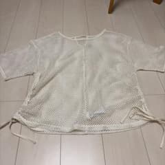 メッシュプルオーバー アイボリー レディースのサムネイル