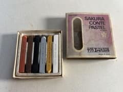 SAKURA CONTE PASTEL 6개들이 쇼와 레트로 문구