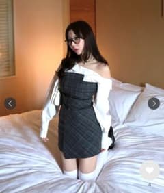 amerge. trad check layered onepiece
