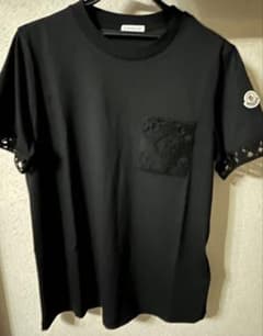 MONCLER 2026年春夏新作 レース ブラックTシャツ M 新品・未使用品 