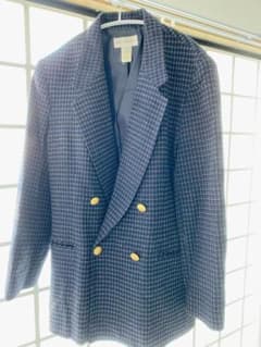 キムロジャース　紺ブレ　ダブルジャケット　L 古着のサムネイル