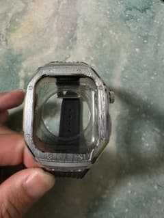 Apple watch 45mm用 メタルケース バンド一体型 シルバーのサムネイル