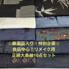 彦兵衛mini】厳選品入り！良品中心！正絹大島紬10点セット 0531-4