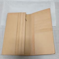 キャメル牛革長財布　新品未使用品‼　本革製品のサムネイル