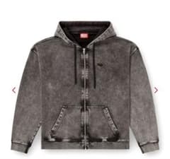 DIESEL ジップアップパーカー ブラック 元値50600円のサムネイル