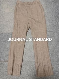 【極美品】ジャーナルスタンダード ブラウンスラックス ワイドストレートパンツのサムネイル