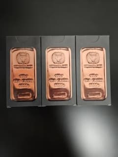 残り1 ゲルマニアミント 1kg 純銅バー 赤金 3本 - メルカリ