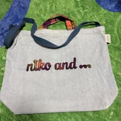 niko and... トートバッグ デニム　ショルダーバッグのサムネイル