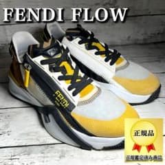 値下げ断捨離価格FENDI FLOWスニーカー 36 FENDI フェンディ flowフロー厚底スニーカーズッ力柄6サイドジップ