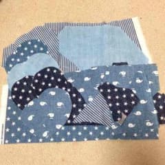 はぎれ☆デニム風ダブルガーゼのサムネイル
