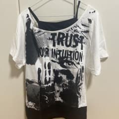 TRUST YOUR INTUITION プリント 半袖カットソーのサムネイル