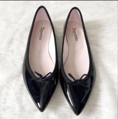 未使用品✨レペットRepetto バレエシューズ ブラック エナメル