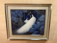 【真作保証】小倉遊亀「富士」百寿記念 日本画6号 直筆サイン 共シール有り 絵画 真作保証】小倉遊亀「富士」百寿記念 日本画6号 直筆サイン 共シール