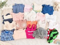 ⭐︎最終お値下げ⭐︎ベビー服 夏服 まとめ売70cm 女の子 ロンパース20点セットのサムネイル