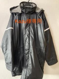 【古着】ナイキ　ベンチコート　ブラック　サイズL  NIKEのサムネイル