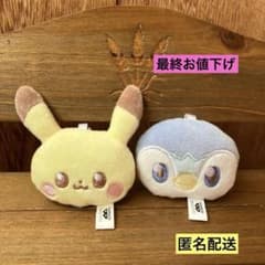 포켓피스 봉제인형 페이스 마스코트 피카츄 포차마