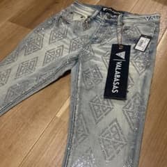 新品未使用】valabasas ライトブルーフレアデニム 28 バラバサス 