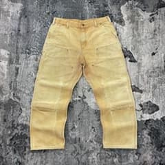36×30 Carhartt ダブルニー B136 BRN レザーロゴ Y2K 36×30 Carhartt ダブルニー B136 BRN レザーロゴ Y2K - メルカリ