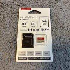 SanDisk Extreme 64GB microSDカードのサムネイル
