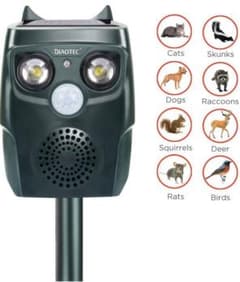 動物撃退器 猫よけ IP67超强防水 超音波 赤外線センサー 害獣撃退のサムネイル