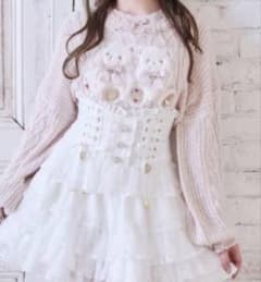 LIZLISA Twin Bearsニットトップス ピンクのサムネイル