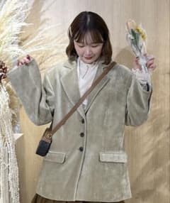 Kirimaru OLUN Loose Basic Mall Jacket Beige