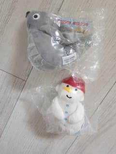 PINGUのぬいぐるみ②　雪だるま、ロビセットのサムネイル