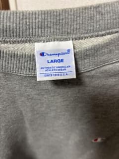 Champion グレー クルーネック トレーナー Lのサムネイル